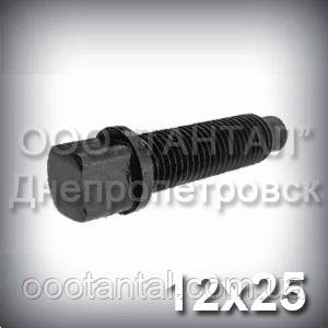 Гвинт М12х25 ГОСТ 1486-84 установлювальний з квадратною головкою і ступеневим кінцем зі сферою DIN 480, фото 1