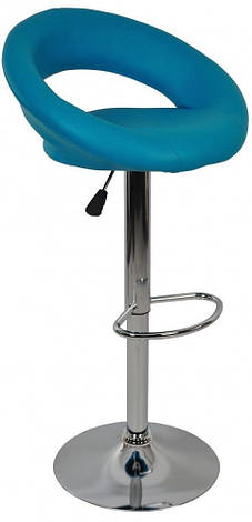 Барний стілець з спинкою Bonro B-650 аква-синій (400842), фото 2