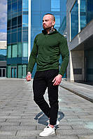Спортивный костюм мужской Асос | Костюм спортивный худи зеленый штаны черные | весенний демисезонный
