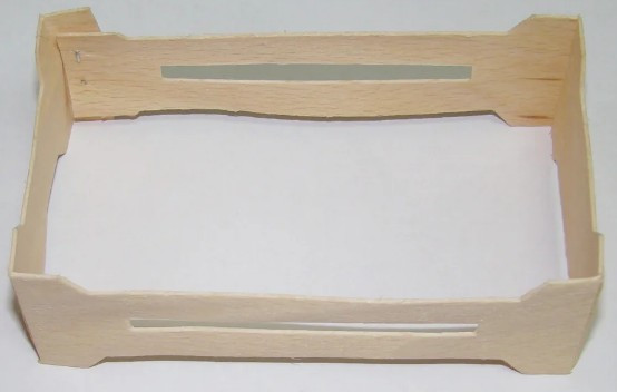 Рамка міні для сотового меду 66х125х28 мм з бука (під верх 10 мм)