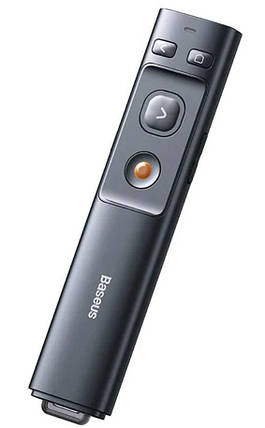 Указка-презентер бездротова BASEUS Orange Dot Wireless Presenter ACFYB-BOG, сіра, фото 1