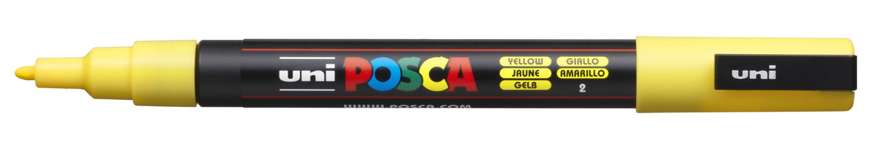 Маркер для мітки бджолиних маток, на водній основі UNI Posca 0.9-1.3 мм, жовтий