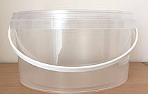 Відро для меду з кришкою і ручкою 3 л