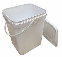 Куботейнер для меду, з кришкою і ручкою, 20 л