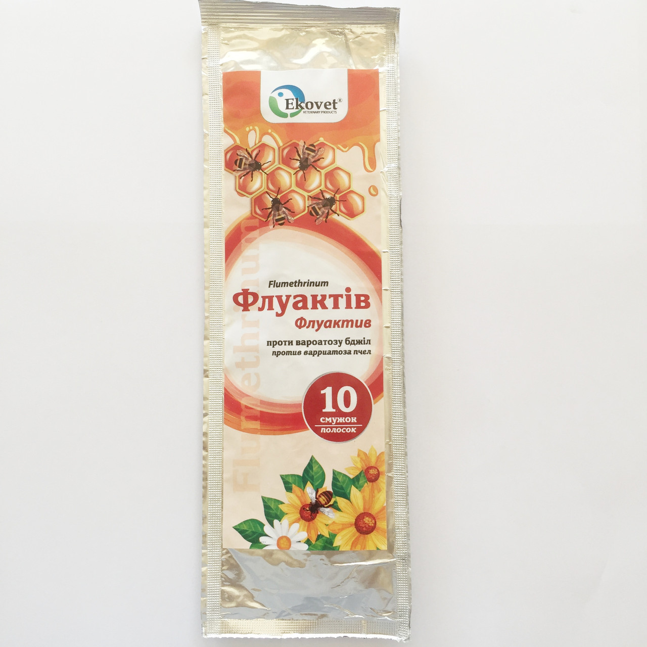 Флуактів 10 смужок (Ekovet) (варроатоз у бджіл)