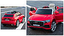 Дитячий електромобіль Джип JJ 2066 EBLR-3, Audi Q8, колеса EVA, шкіряне сидіння, червоний, фото 4