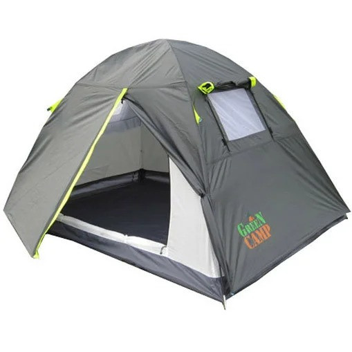 Палатка двухместная кемпиноговая Green Camp GC1001A - фото 1 - id-p1385172092