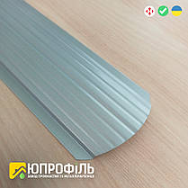 ✅ Євроштакетник металевий Сріблястий ➡️ Євроштакет Срібло ➡️ завод Юпрофіль штакетник, фото 2
