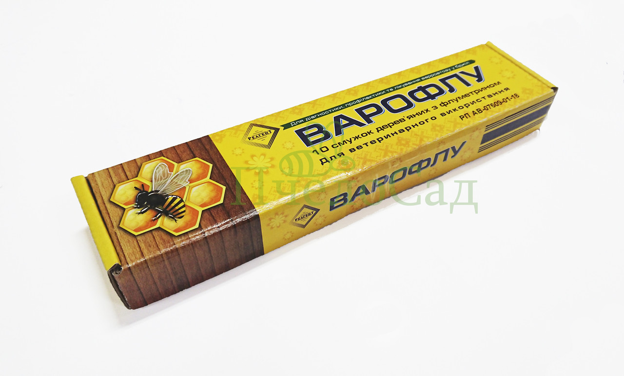 Варофлу 10 смужок (Україна) для бджільництва