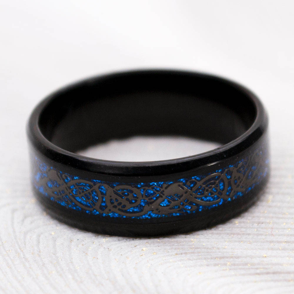 Кільце дракон чорне RBV-102