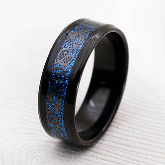 Кільце дракон чорне RBV-102, фото 2