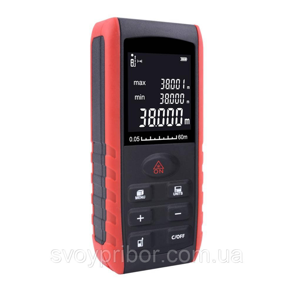Лазерний далекомір (лазерна рулетка) KXL-E60 (0,05-60 м), фото 1