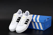 Жіночі кросівки Adidas Samba. Білі. ТОП репліка ААА классу., фото 3