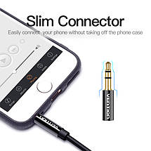 Кабель Audio 3.5 мм-3.5 мм Vention F/2xM TPE Jaket headset+earphone 0.3 m Black (BBSBY), фото 4
