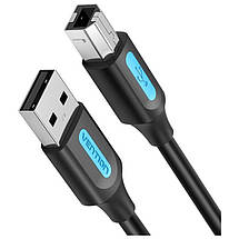 Кабель USB-Type-B 2.0 Vention 1.5m 480Mbps Printer Black (COQBG), фото 4