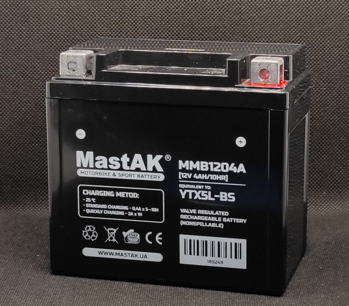 Акумулятор МastAK MMB1204A 12v 4Ah