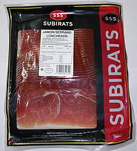 Хамон Subirats Jamon Serrano без глютену 250 Г (опт 3 шт)