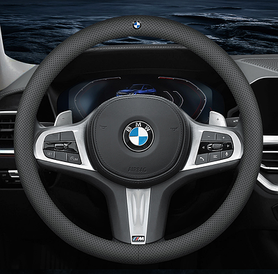 Чохол на кермо Lux Cool з логотипом натуральної шкіри для автомобіля