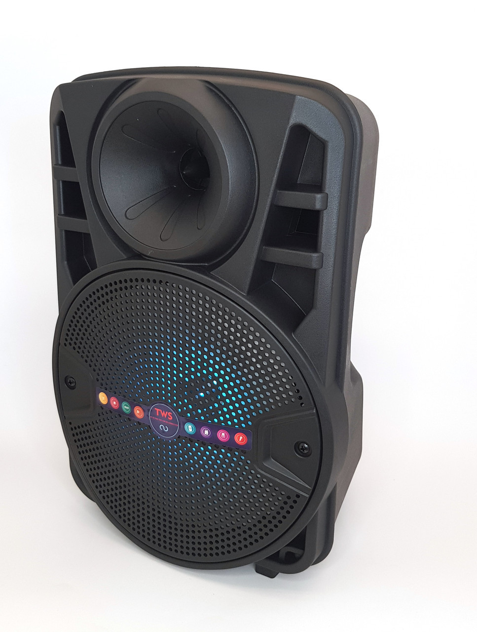Колонка акумуляторна ALP-803 10W колонка валіза зі світлом і мікрофоном USB SD FM чорна