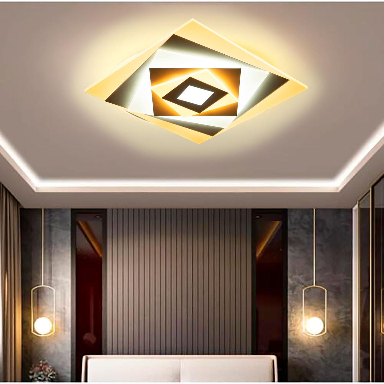 Стельова LED люстра, світлодіодний світильник Sunlight білий Y1135/38W