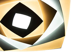 Стельова LED люстра, світлодіодний світильник Sunlight білий Y1136/37W, фото 5