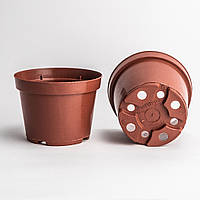 Горщик маленький 0.96 л / Ø 13 см для розсади та квітів * технічний горщик для рослин * теракотовий13см Ø 0.96л