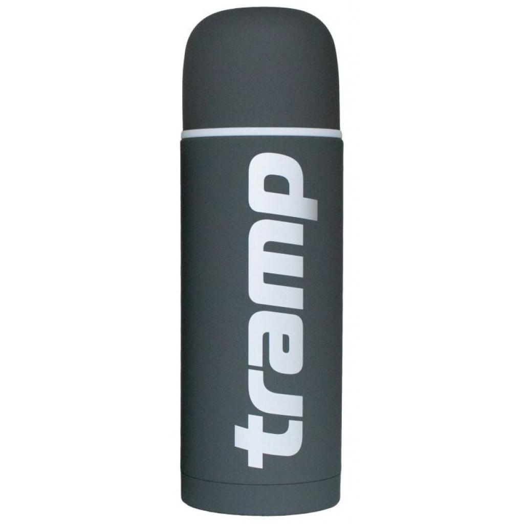 Оригінальний термос TRAMP SOFT TOUCH TRC-108 0.75 л (сірий) термос для рідини, фото 1