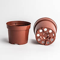 Горщик маленький 0.49 л / Ø 10,5 см для розсади та квітів * технічний горщик для рослин * теракотовий