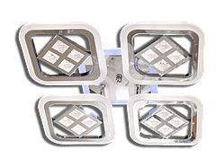 Люстра AS8190/4BK LED 3color dimmer (Черний) 95W