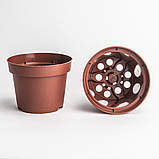 Горщик маленький 0.63 л / Ø 12 см для розсади та квітів * технічний горщик для рослин * теракотовий, фото 2