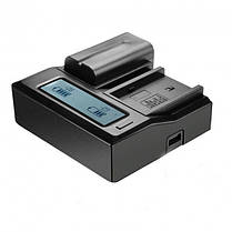 Зарядний Alitek LCD Dual для 2 акумуляторів Panasonic VW-VBT380 / VBT190, VW-VBK360 / VBK180 / VBL090 / VBY, фото 4