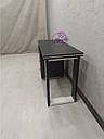 Стильний манікюрний стіл, офісний стіл, комп'ютерний стіл, письмовий стіл, чорний., фото 6