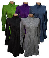 Теплий светр-туніка для вагітних, гольф-кофта жіночий для майбутніх мам