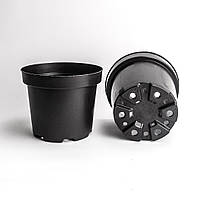 Горщик 2.5 л / Ø 18 см для квітів та розсади * технічний горщик для рослин * ємкість для розсади * чорний 18см Ø 2.5