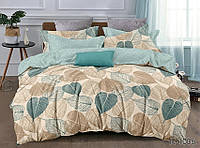 Двуспальный комплект постельного белья с растениями Ранфорс с компаньоном R1005