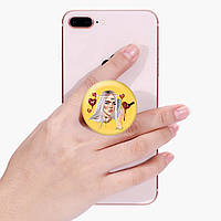 Попсокет (Popsockets) держатель для смартфона Билли Айлиш (Billie Eilish) (8754-2675) Черный