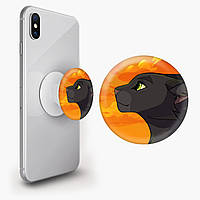 Попсокет (Popsockets) держатель для смартфона Черная пантера (Black panther) (8754-2844)