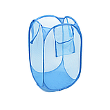 Кошик органайзер для білизни сітчастий блакитний, фото 2