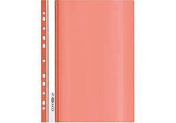 Швидкозшивач А4 з перф. Economix Light, глянець червоний