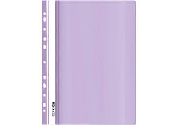 Швидкозшивач А4 з перф. Economix, глянець лавандовий