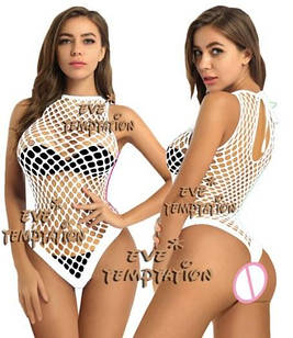 Боді яскрава сіточка, еротична білизна білий