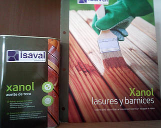 Олія тикова для терасів і садових меблів колір тик Isaval Xanol Aceite De Teca