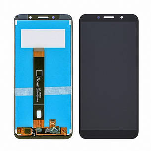 Дисплей (LCD екран) для Huawei Y5P (2020) з чорним тачскрином, фото 2