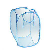 Кошик для білизни сітчастий Блакитний