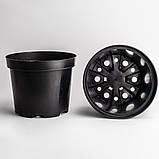 Горщик 5 л / Ø 23 см для квітів та розсади * технічний горщик для рослин * ємкість для розсади * чорний 23см Ø 5л, фото 2