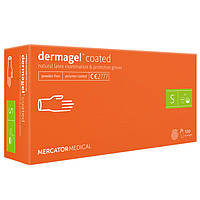 Перчатки латексные MERCATOR Dermagel Coated WHITE неопудренные, размер S, 100 шт