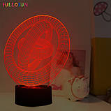 3D Світильник," Три кільця", Подарунок на новий рік коханому чоловікові, Ідеї подарунка чоловікові на новий рік, фото 3