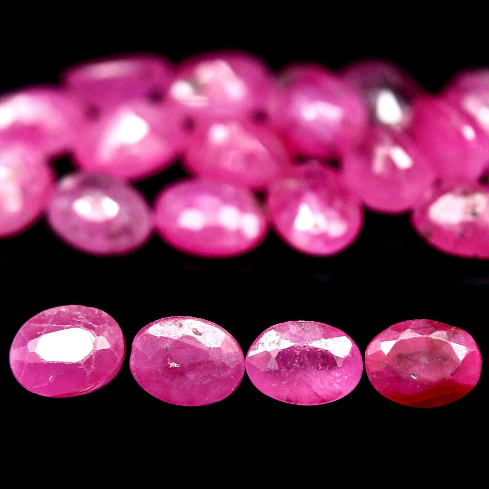6.56 кт Природний рубін овал 26 шт.