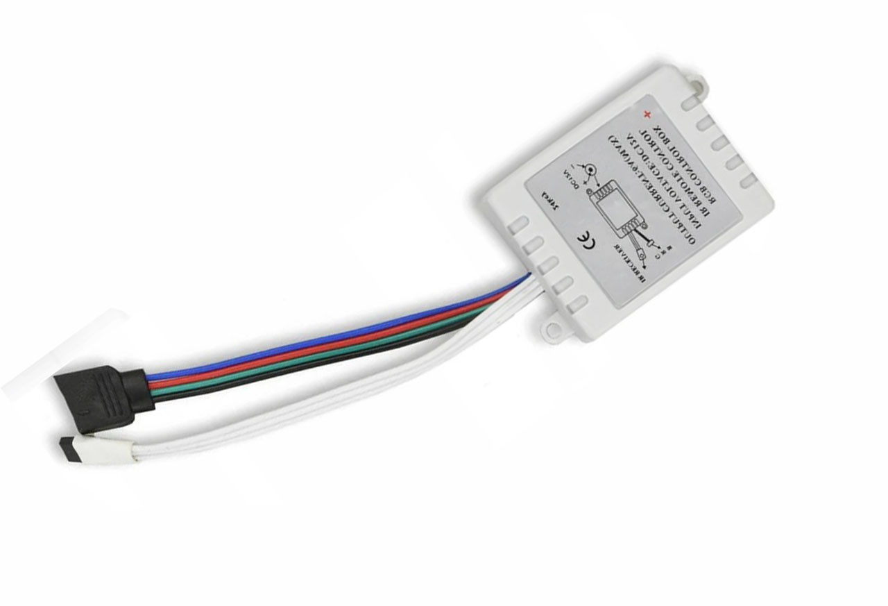 Контроллер с инфракрасным пультом для светодиодной RGB ленты SMD3528/5050 12 В - фото 2 - id-p1385313303