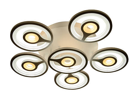 Стельова LED люстра, світлодіодний світильник Sunlight білий 1501 (630), фото 1